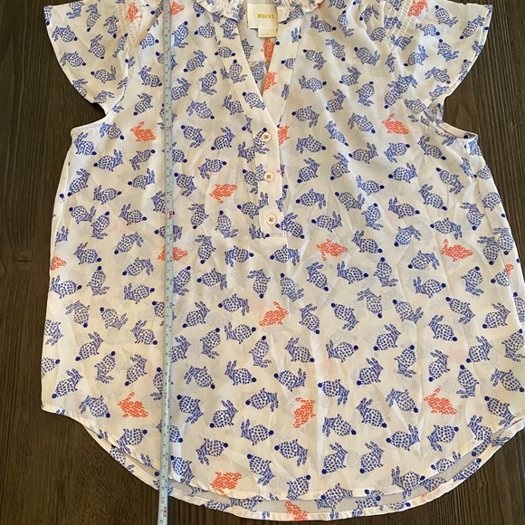 Maeve Hop Along Blouse 0 Top Anthropologie Bunny - Picture 11 of 13